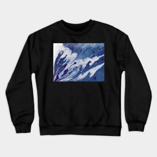 "Thank God!" Acrylic Abstract Fluid Pour Painting Crewneck Sweatshirt